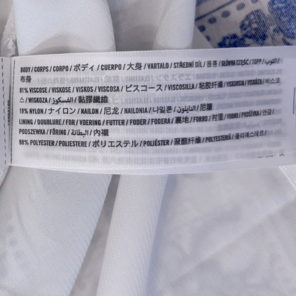 Abercrombie & Fitch Blue & White Smocked Tie-Front Maxi Dress Size XSP - Picture 13 of 16